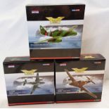 THREE CORGI 1:72 SCALE LIMITED EDITION MODELS FROM THE AVIATION ARCHIVE RANGE INCLUDING US535705
