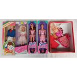 FOUR BOXED SINDY RELATED DOLLS INCLUDING SKATER SINDY, MARK SINDY'S FRIEND AND OTHERS.
