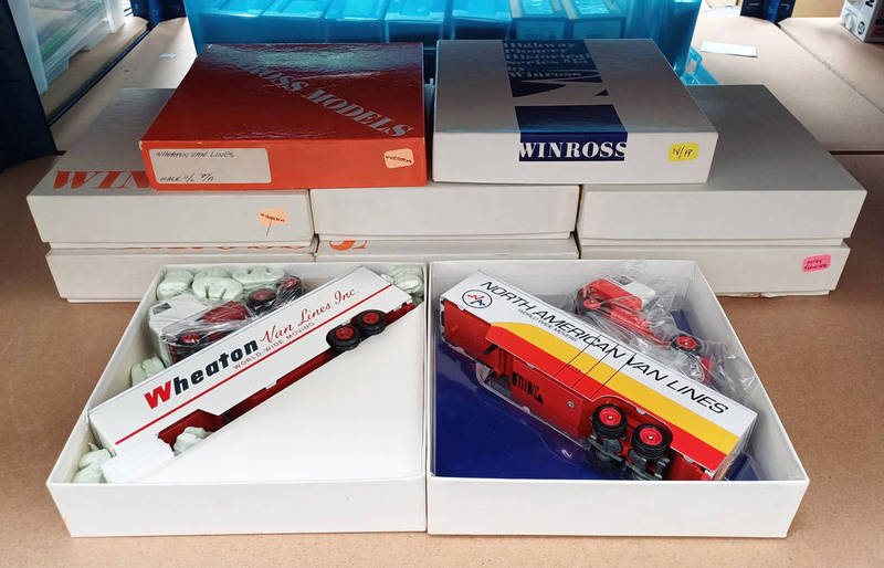 SELECTION OF VARIOUS WINROSS HGV MODEL VEHICLES IN VARIOUS LIVERIES INCLUDING BEKINS, WHEATON,
