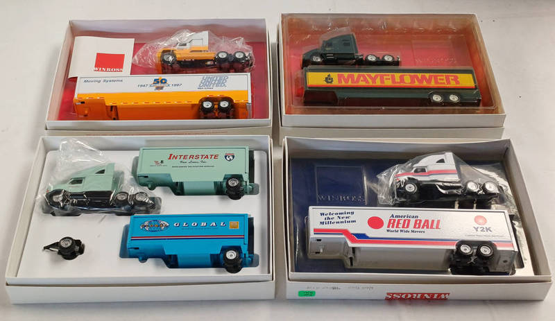 SELECTION OF VARIOUS WINROSS HGV MODEL VEHICLES IN VARIOUS LIVERIES INCLUDING INTERSTATE GLOBAL