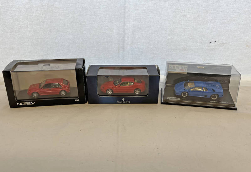 SELECTION OF VARIOUS MODEL CARS FROM MINICHAMPS, IXO, NOREV ETC.