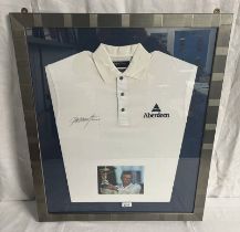COLIN MONTGOMERIE SIGNED GOLF SHIRT .