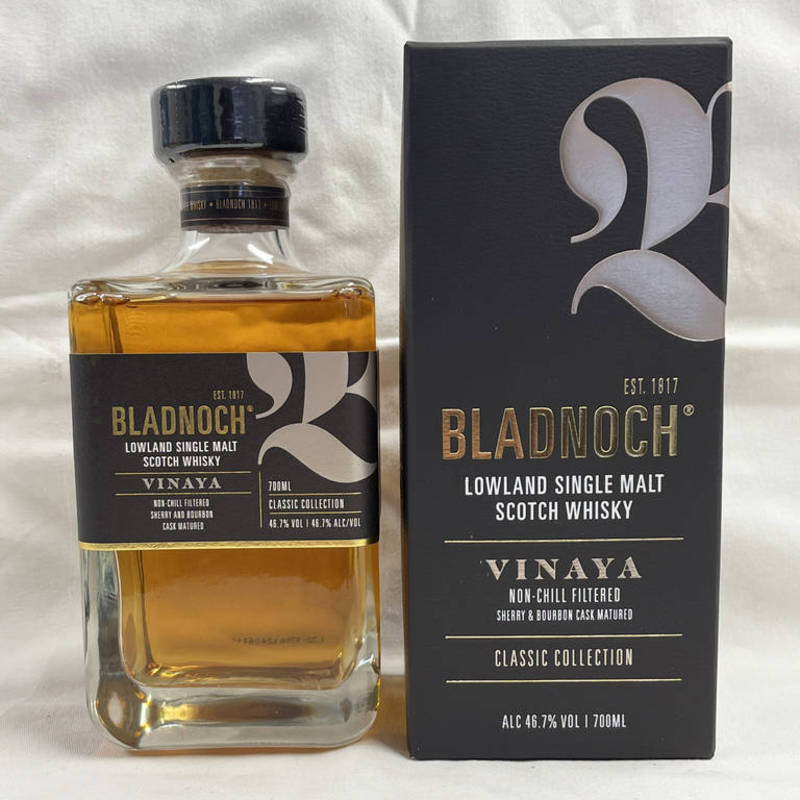 1 BOTTLE BLADNOCH VINAYA SINGLE MALT WHISKY - 700ML, 46.7% VOL.