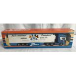 TEKNO 1:50 SCALE SCANIA TOPLINE FRIDGE TRAILER, INTERNATIONAL TRANSPORT, GIRVAN, SCOTLAND.