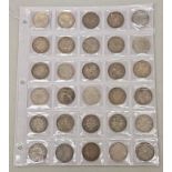 30 X INDIA RUPEE COINS QV-KGV