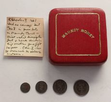 1896 VICTORIA MAUNDY MONEY SET,