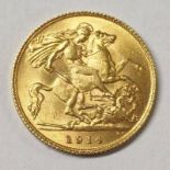 1914 GEORGE V HALF SOVEREIGN