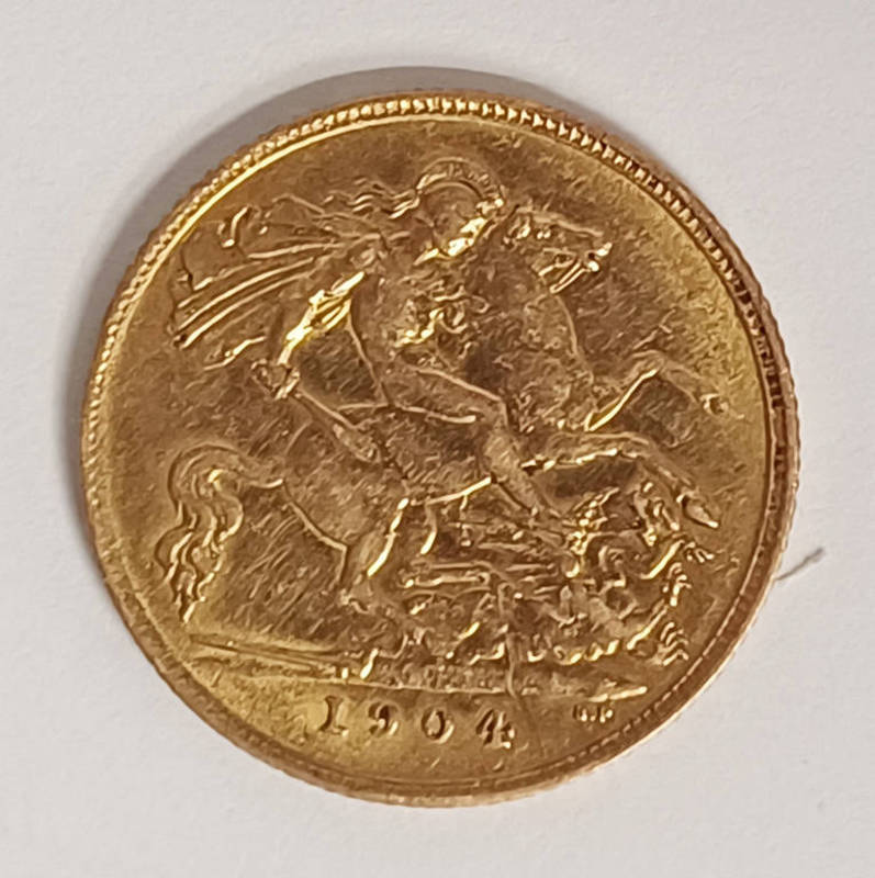 1904 EDWARD VII HALF SOVEREIGN