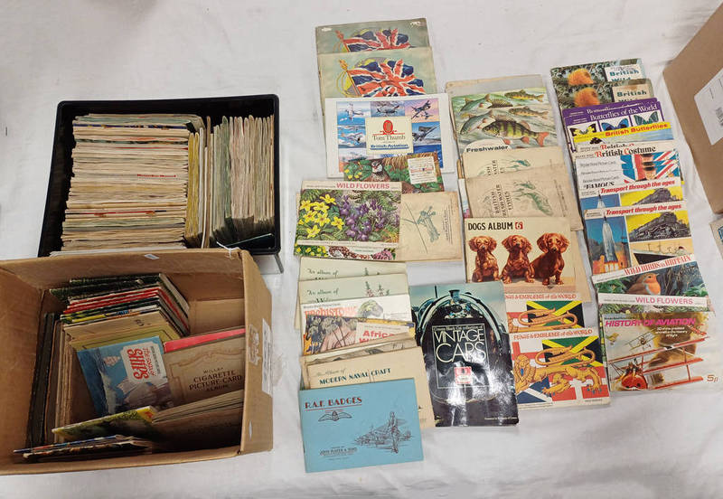GOOD SELECTION OF VARIOUS CIGARETTE AND TEA CARD ALBUMS TO INCLUDE WILLS, JOHN PLAYER, BROOKE BOND,