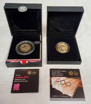 2008 UK OLYMPIC GAMES HAND OVER CEREMONY SILVER PROOF £2 COIN AND 2012 UK LONDON HAND OVER TO RIO