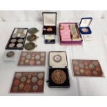 SELECTION OF VARIOUS COINS, MEDALS, ETC,