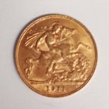 1911 GEORGE V HALF SOVEREIGN