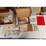 SELECTION OF VARIOUS STAMPS TO INCLUDE ALBUMS WITH "THE TOM-TIT" ALBUM OF VARIOUS POST MARKS,