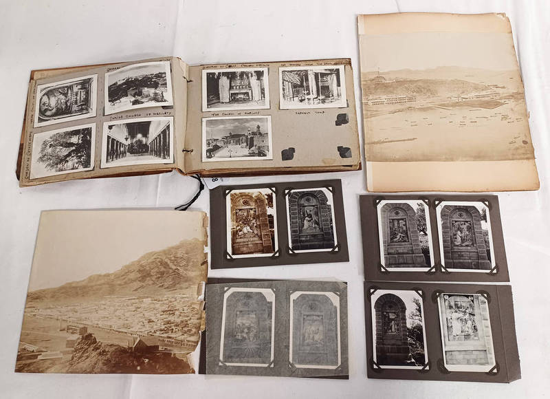 ALBUM OF MIDDLE EASTERN PHOTOGRAPHS TO INCLUDE MILITARY INTEREST, JERUSALEM, TEL AVIV, DEAD SEA,