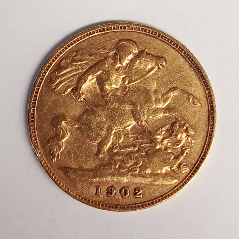 1902 EDWARD VII HALF SOVEREIGN