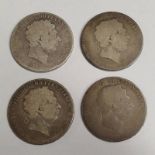 1819 & 3 X 1820 GEORGE III CROWNS