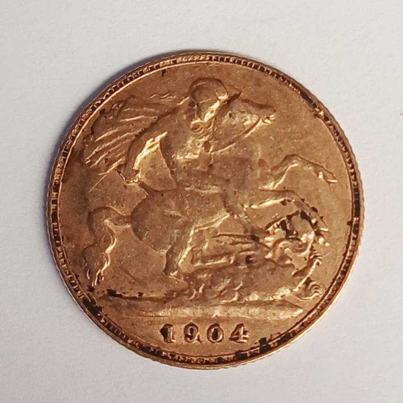 1904 EDWARD VII HALF SOVEREIGN