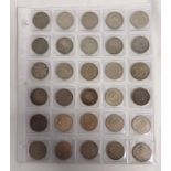 30 X INDIA RUPEE COINS QV-KGVI