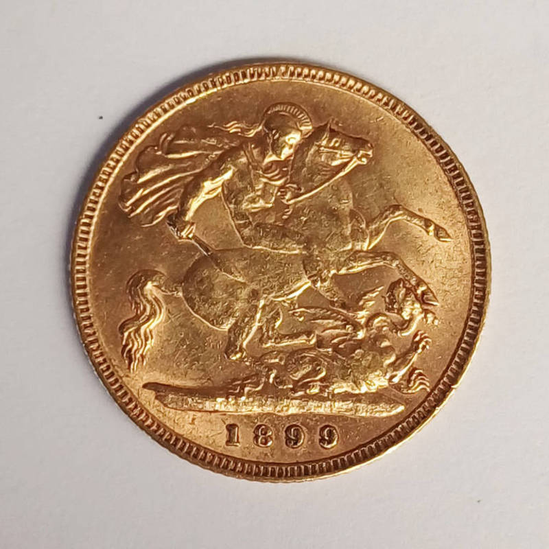 1899 VICTORIA HALF SOVEREIGN