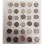 30 X INDIA RUPEE COINS QV-KGV