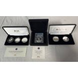 2022 QUEEN ELIZABETH II PLATINUM JUBILEE TWO OUNCE SILVER COIN, IN BOX OF ISSUE WITH C.O.A.