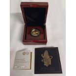 2017 UK THE QUEEN'S BEASTS THE LION OF ENGLAND QUARTER-OUNCE GOLD PROOF COIN, IN CASE OF ISSUE,