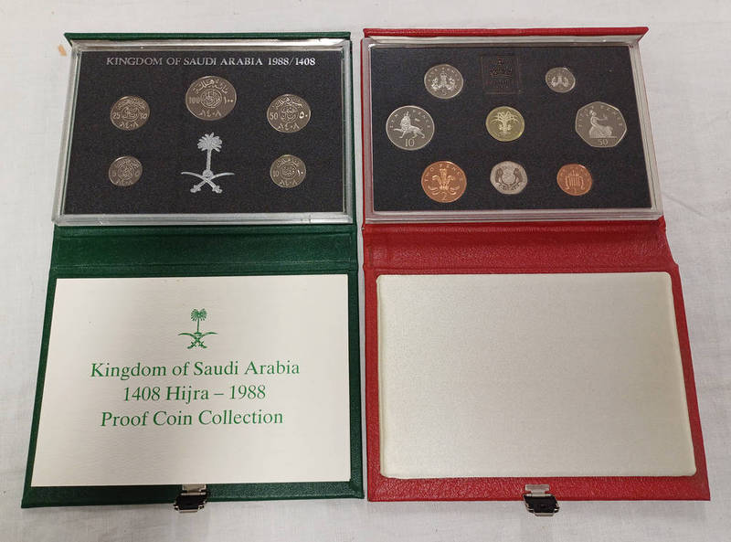 1988 KINGDOM OF SAUDI ARABIA 5-COIN PROOF SET, IN CASE OF ISSUE, WITH C.O.A.