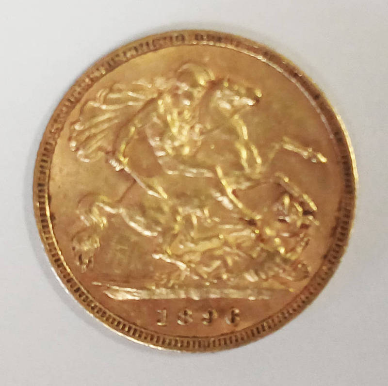 1896 VICTORIA HALF SOVEREIGN