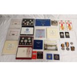 2 X 1986 & 2 X 1987 UK BRILLIANT UNCIRCULATED SETS, 1997 UK PROOF SET, 1986 GUERNSEY PROOF SET,