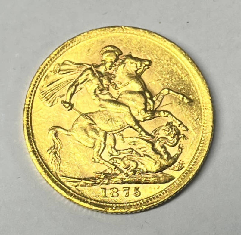 1875 VICTORIA MELBOURNE SOVEREIGN