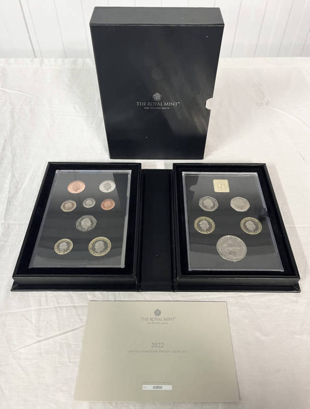 2022 ROYAL MINT UNITED KINGDOM PROOF SET, IN BOX OF ISSUE AND C.O.A.