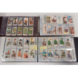 2 ALBUMS OF VARIOUS CIGARETTE CARDS TO INCLUDE JOHN PLAYER CRICKETERS 1930 & 1938,