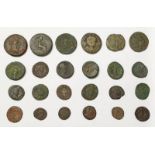 GOOD SELECTION OF VARIOUS ROMAN & ANCIENT COINAGE INCLUDING CONSTANTINE, CLAUDIUS,
