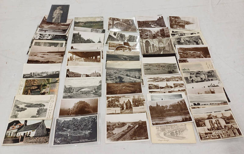 SELECTION OF VARIOUS POSTCARDS TO INCLUDE OLD MACHAR CATHEDRAL, KINNAIRD CASTLE, ROSEMARKIE,