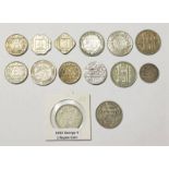 SELECTION OF INDIA COINS TO INCLUDE 1793-1813 EAST INDIA CO.