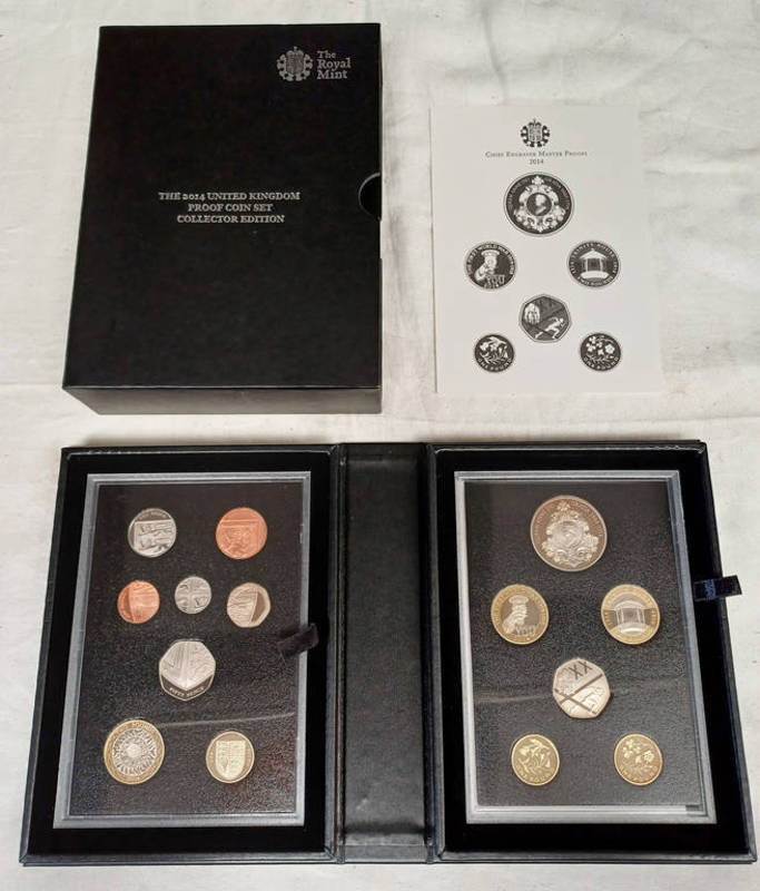 2014 UK COLLECTOR EDITION 14-COIN PROOF SET, IN CASE OF ISSUE, WITH C.O.A.