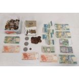 SELECTION OF VARIOUS COINAGE TO INCLUDE TUB OF VARIOUS 20TH CENTURY FOREIGN COINAGE,