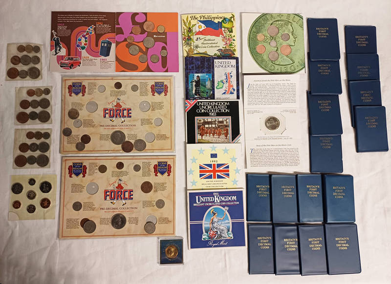 SELECTION OF COIN SETS TO INCLUDE 1983, 1984, 1992 & 1994 BU UK SETS, 1983 PHILIPPINES BU SET,