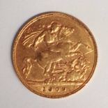 1909 EDWARD VII HALF SOVEREIGN