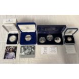 WESTMINSTER MINT 'THE ROYAL MINT QUEEN'S PORTRAITS SET' 3 COIN COLLECTION,