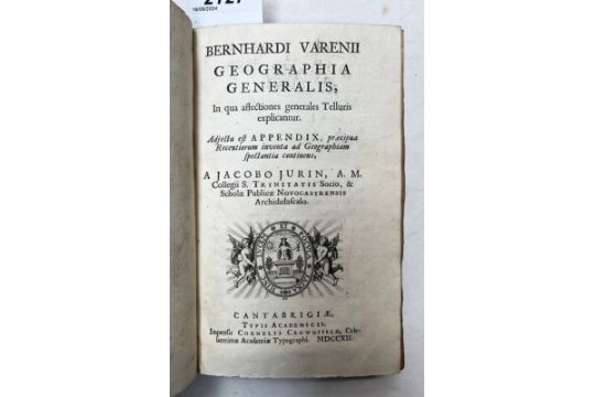 GEOGRAPHIA GENERALIS, IN QUA AFFECTIONES GENERALES TELLURIS EXPLICANTUR BY BERNHARDI VARENII,