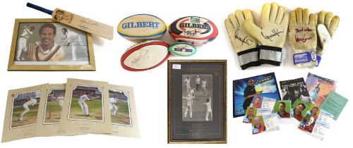 Rugby And Cricket Autographed Items