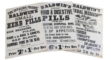 Baldwin's Medicine Adverting Posters