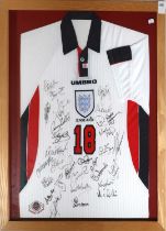 England Football Team Signed Shirt No.18