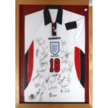 England Football Team Signed Shirt No.18