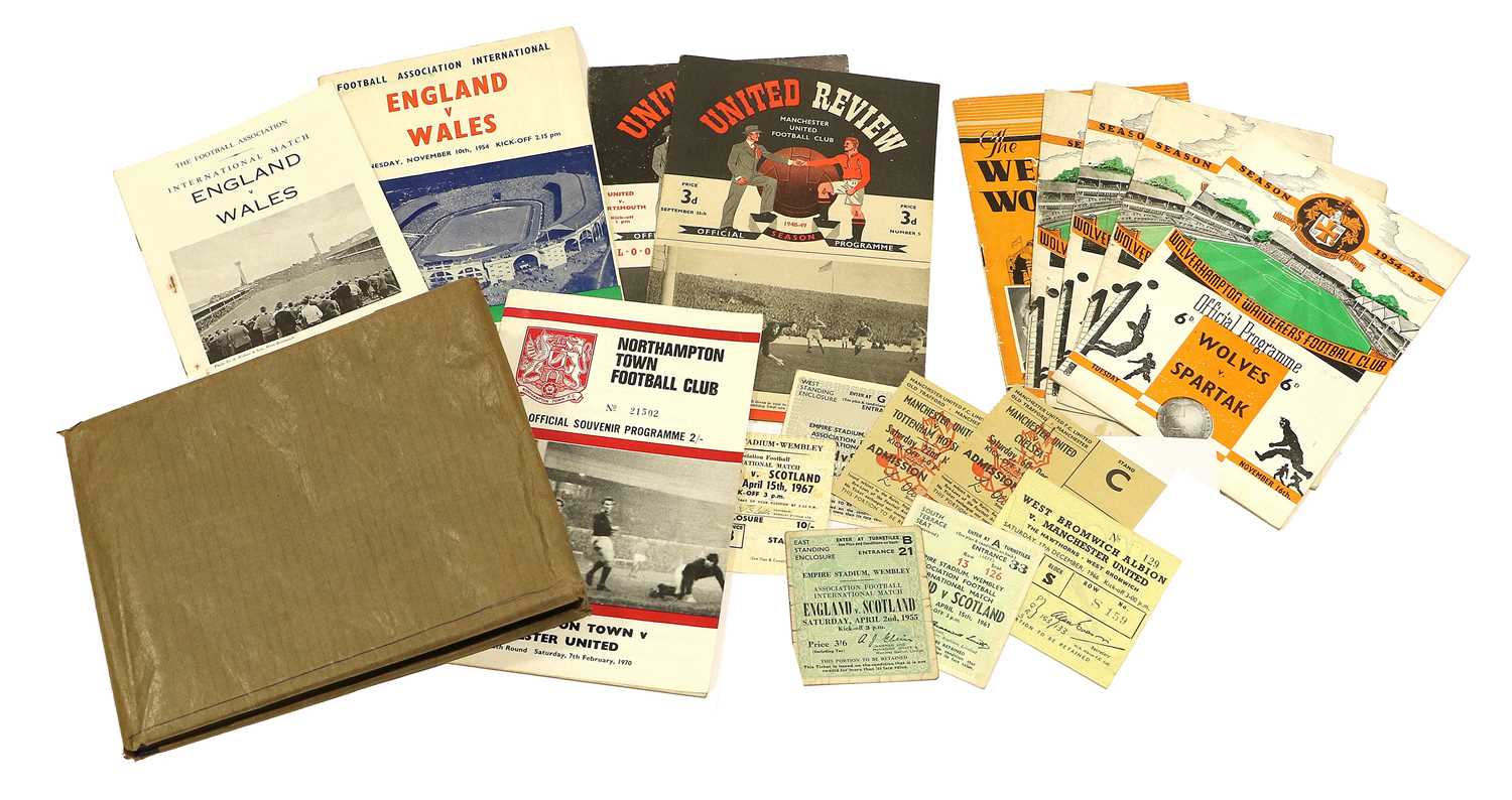 Various Football Programmes And Tickets