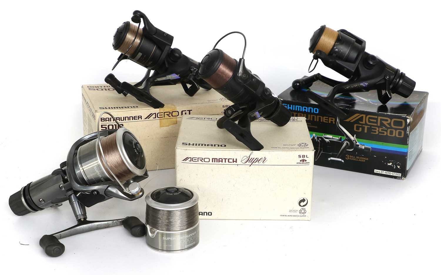 A Group of Shimano Spinning Reels