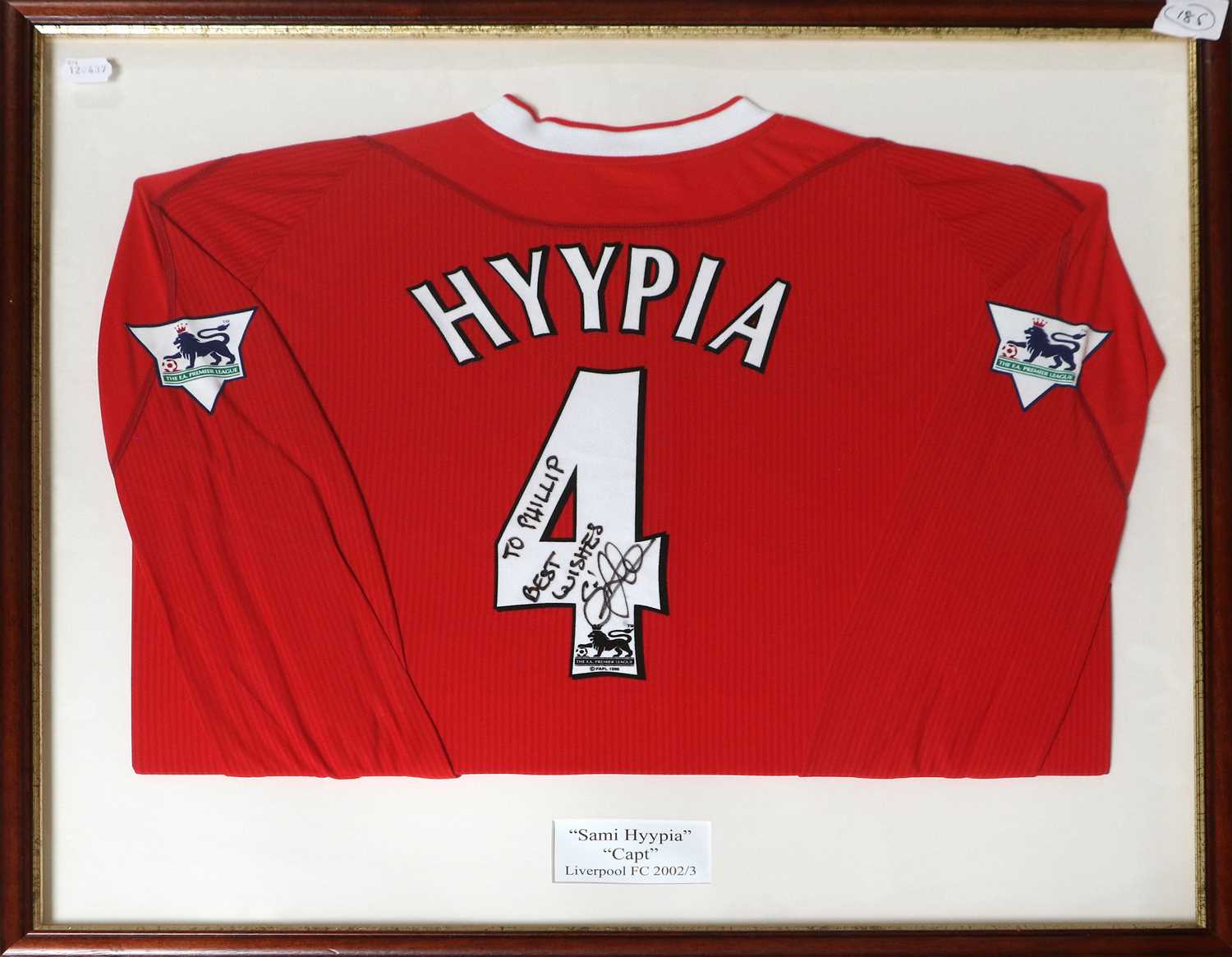 Liverpool Football Club Sami Hyypia Signed Shirt