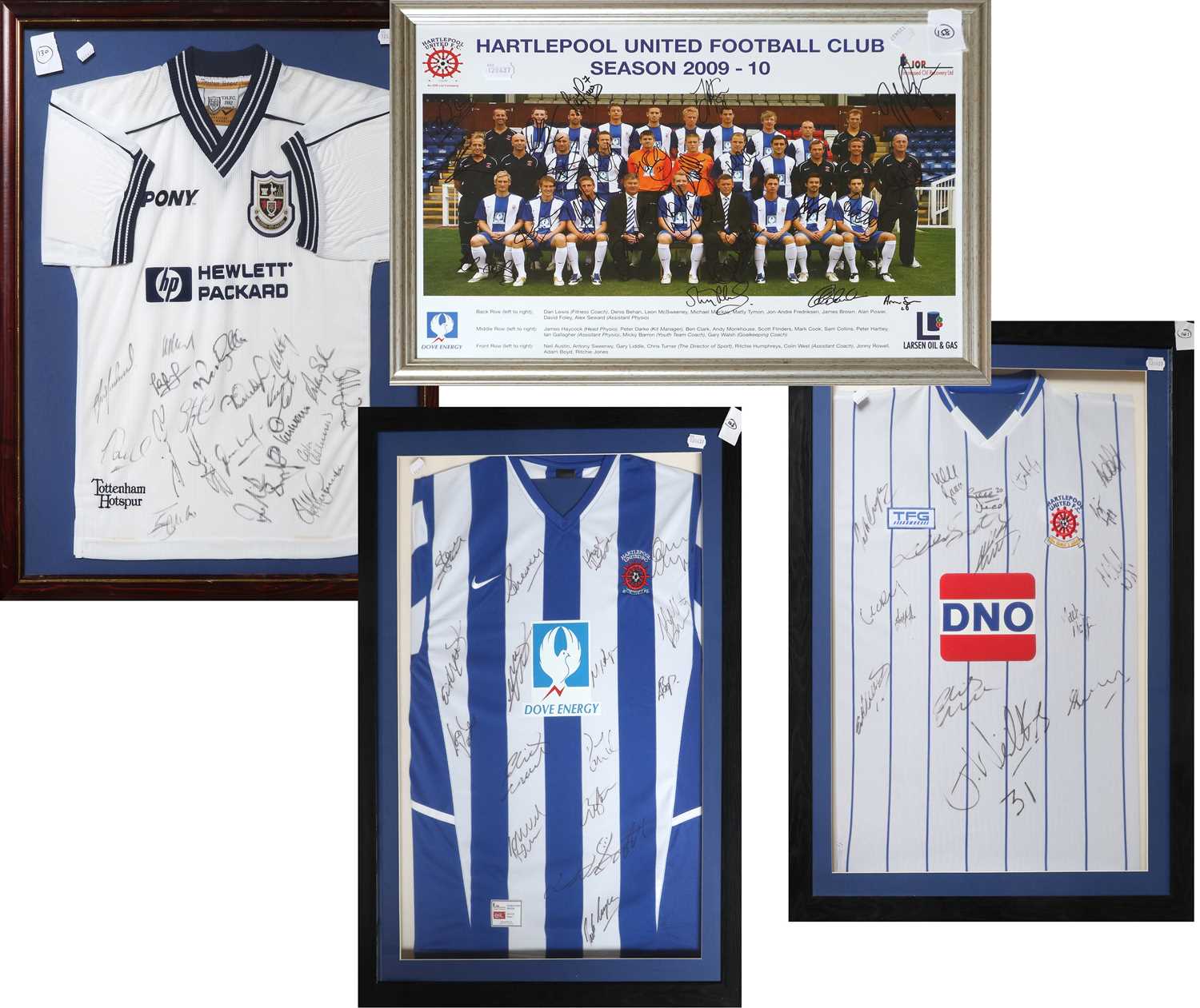 Hartlepool United Football Club Signed Shirts