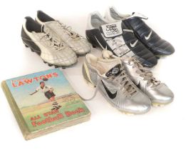 Football Boots Three Pairs Of Signed And Match Worn Examples